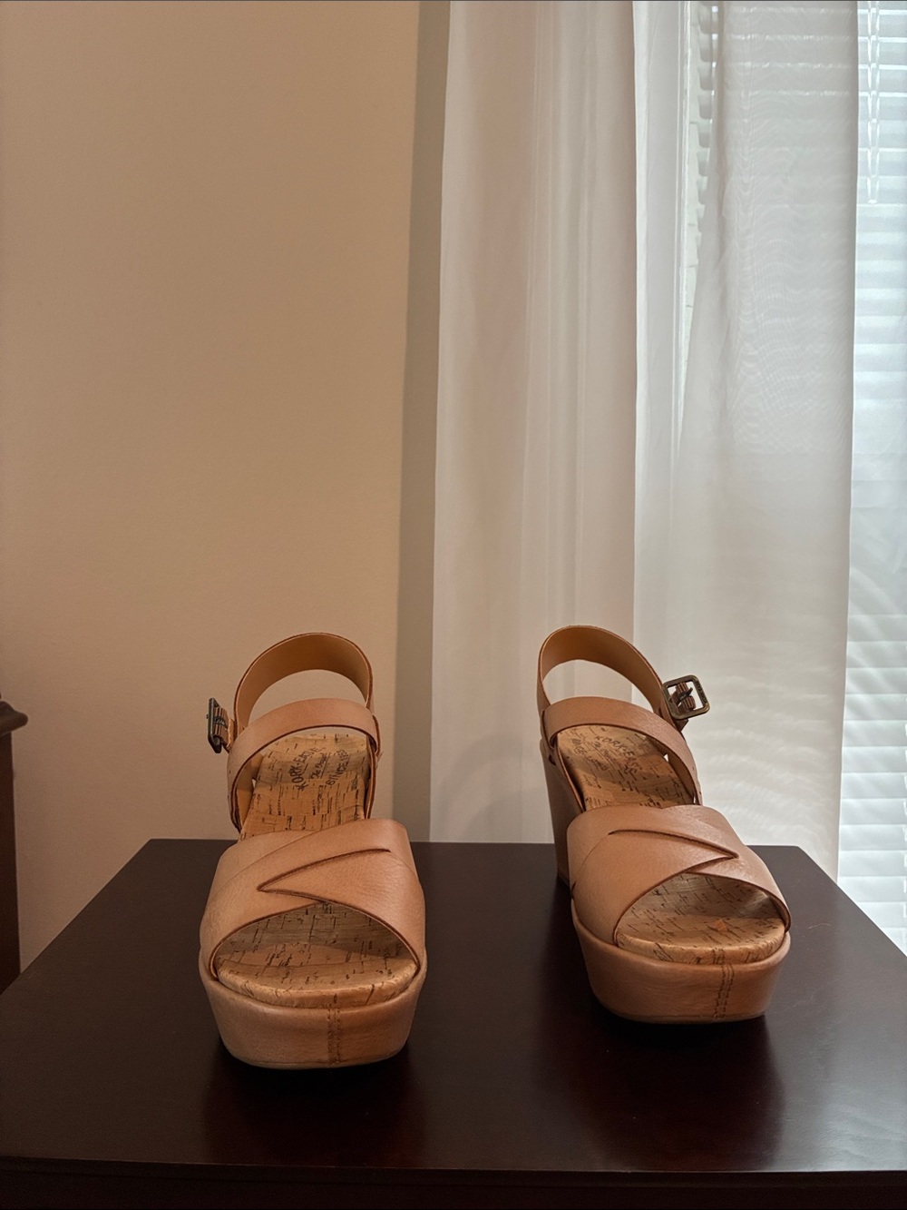 Kork-Ease Tan Platform Sandals